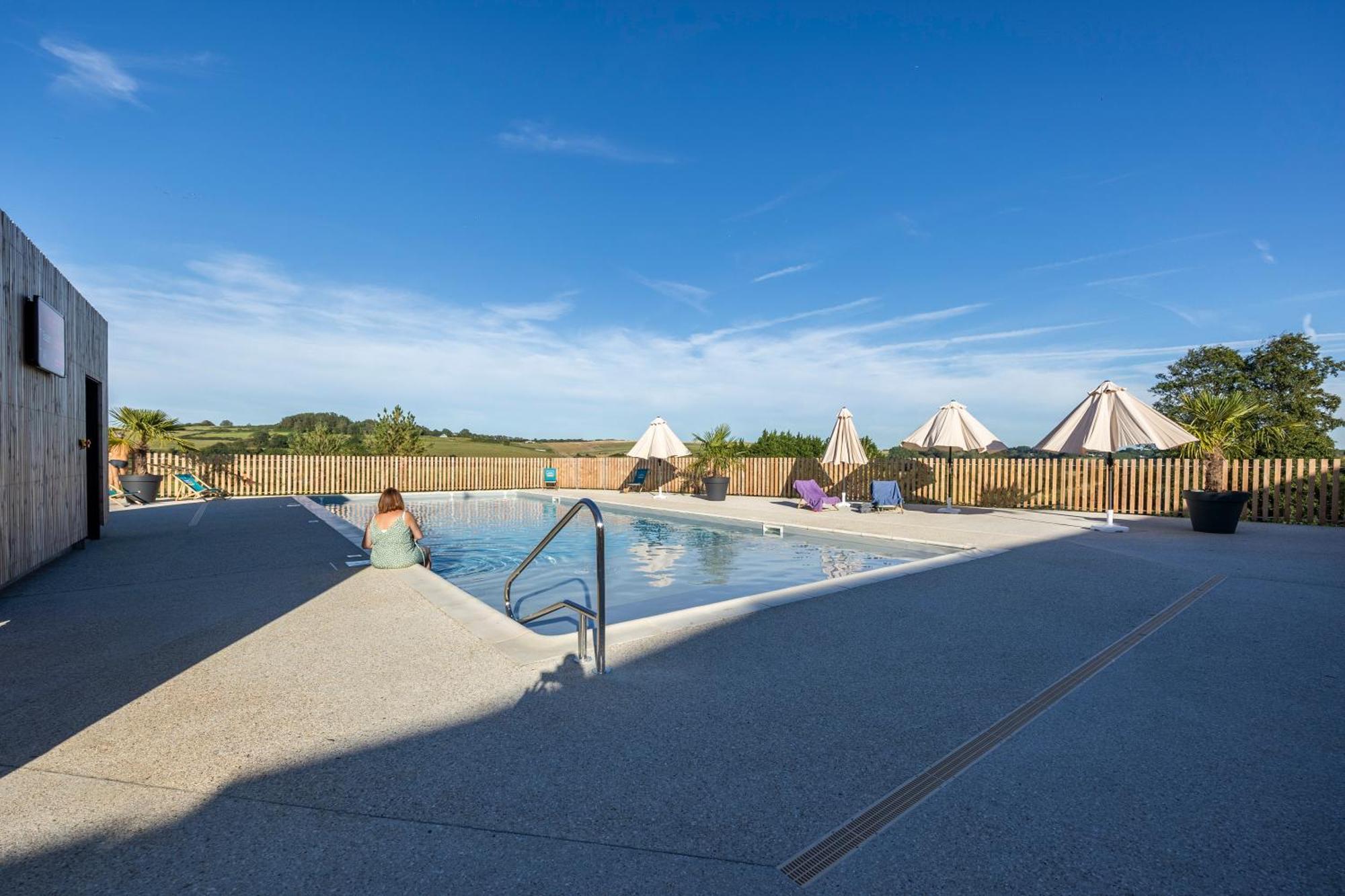 Camping Domaine Saane Et Mer Quiberville Exteriör bild