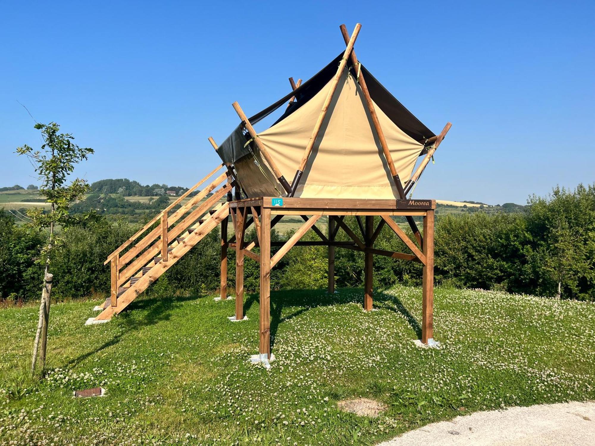 Camping Domaine Saane Et Mer Quiberville Exteriör bild